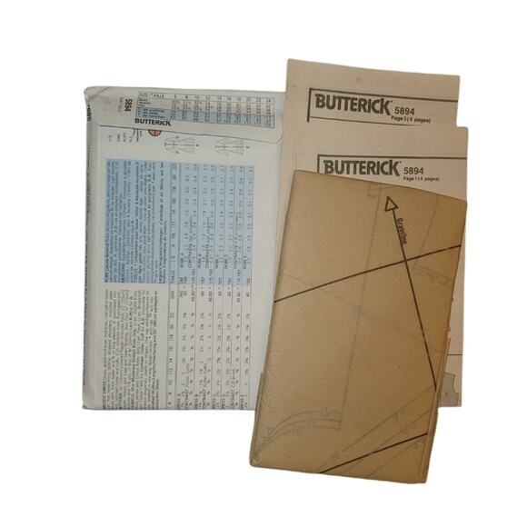 Butterick Classics Sewing Pattern 5894 Very Easy Dress 5894 Size 12-16 UNCUT Vtg - Picture 3 of 4